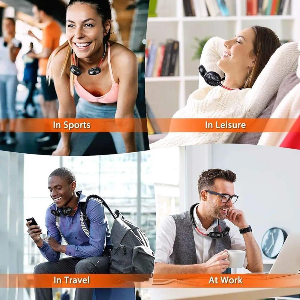 Portable Neck Fan – Hands-Free Cooling Comfort