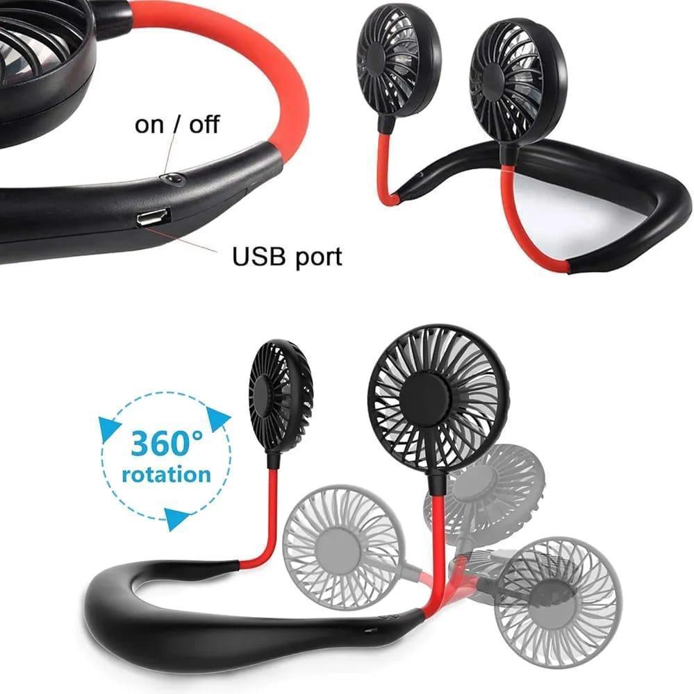 Portable Neck Fan – Hands-Free Cooling Comfort