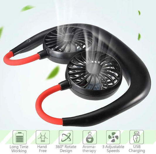 Portable Neck Fan – Hands-Free Cooling Comfort
